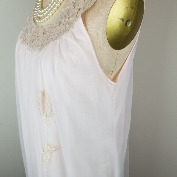 Romantic Vintage 1950's Pale Pink Babydoll Nightgown by Aristocraft * Medium - Picture 6 of 11